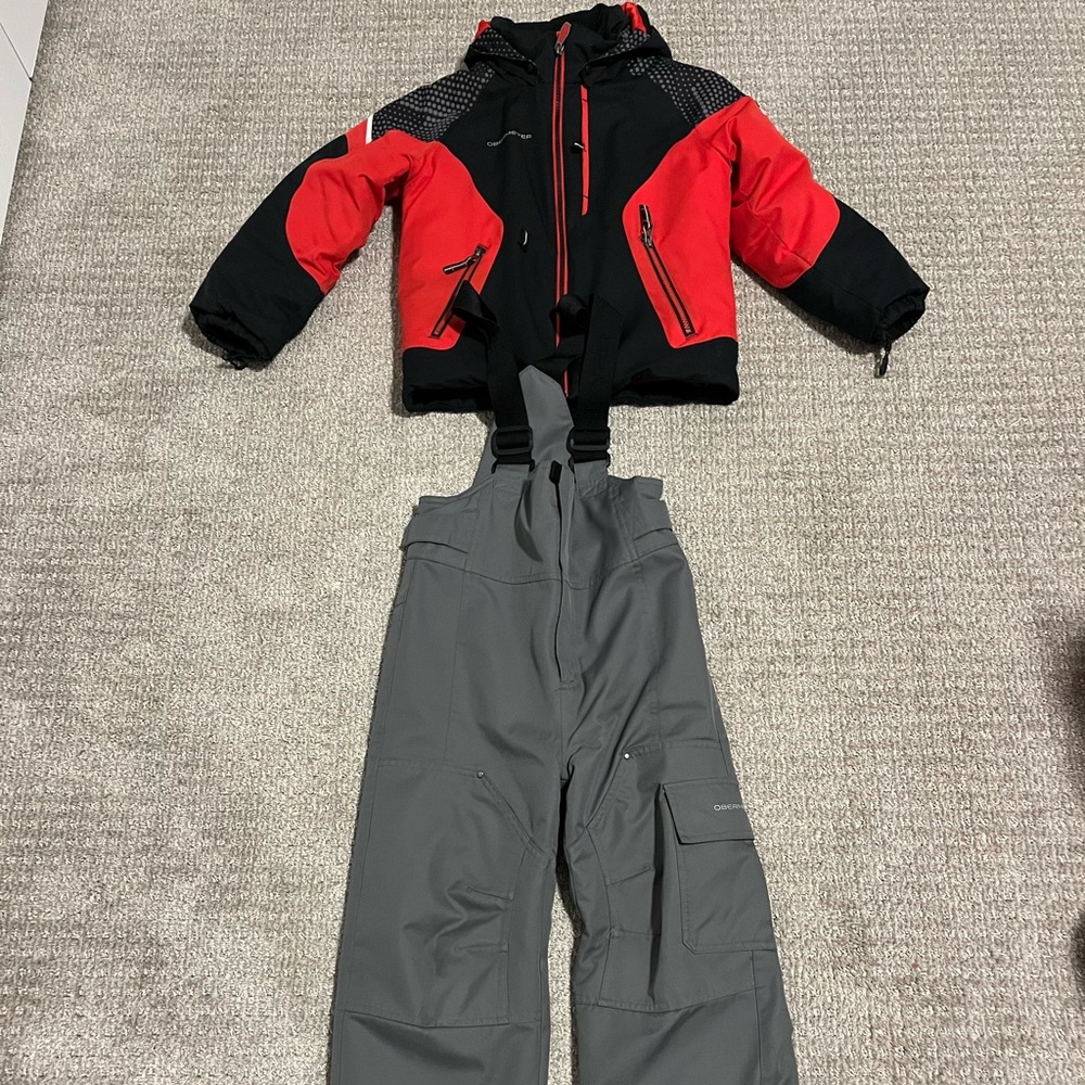 Obermeyer Kids Ski Jacket - Red and Black